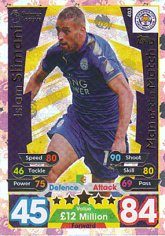 Islam Slimani Leicester City 2017/18 Topps Match Attax Man of the Match #403